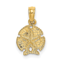 14K Starfish on Sand Dollar Pendant 1