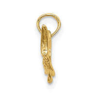 14K Textured 2-D Marlin Fish Charm 2