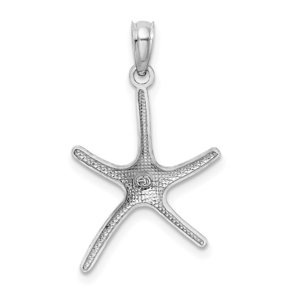 14K White Gold Dancing Starfish Charm 4