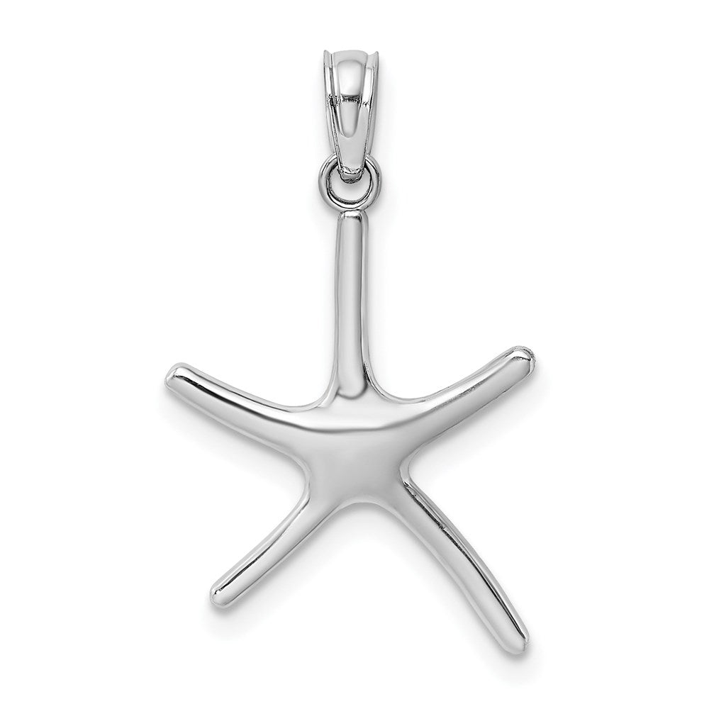 14K White Gold Dancing Starfish Charm 1