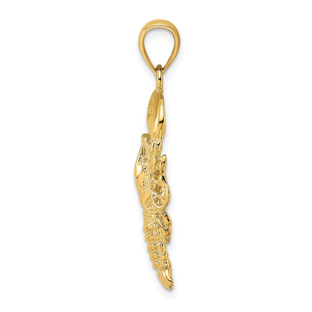 14K Textured Maine Lobster Charm 2