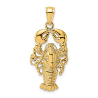 14K Textured Maine Lobster Charm 1