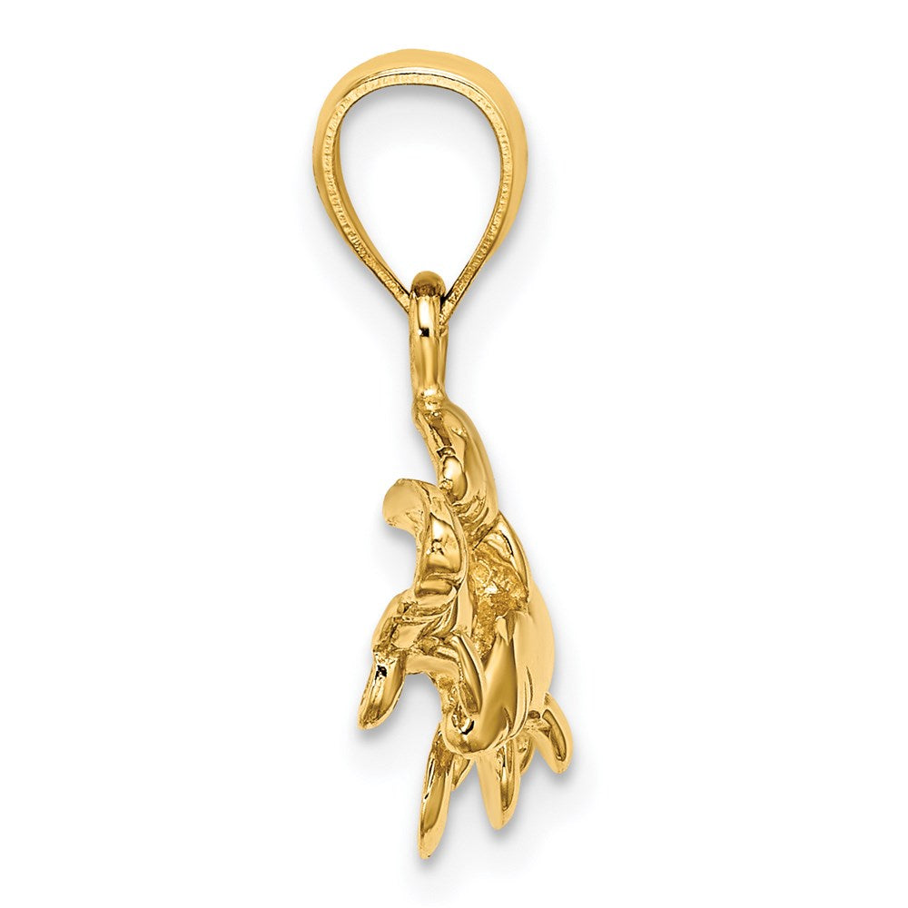 14K Polished Triple Manatee Charm 2