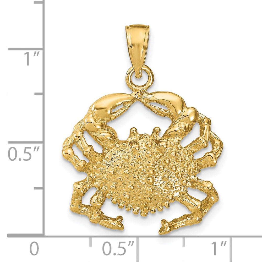 14k Crab Pendant 3