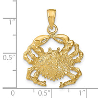 14k Crab Pendant 3