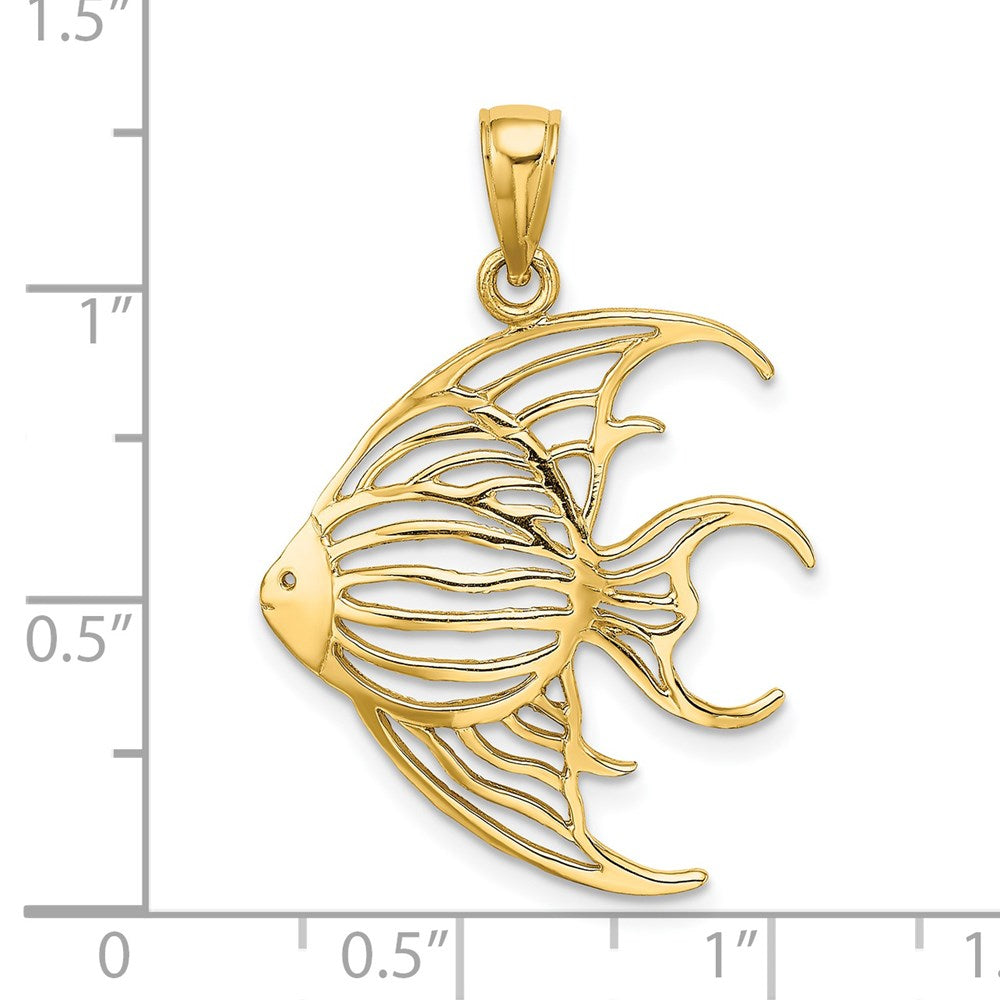 14K Cut-Out Angelfish Charm 3