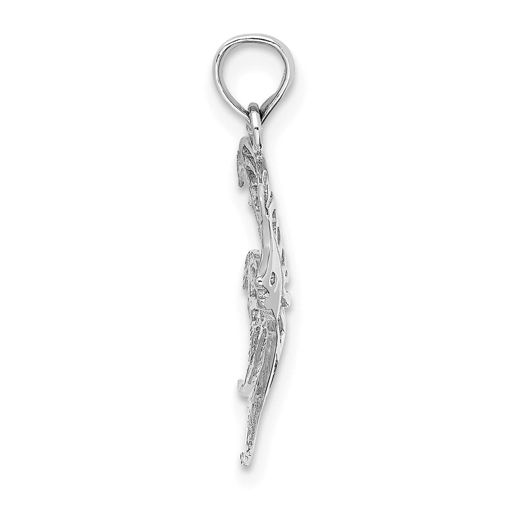 14K White Gold Cut-Out Angelfish Charm 2