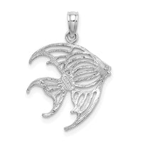 14K White Gold Cut-Out Angelfish Charm 4