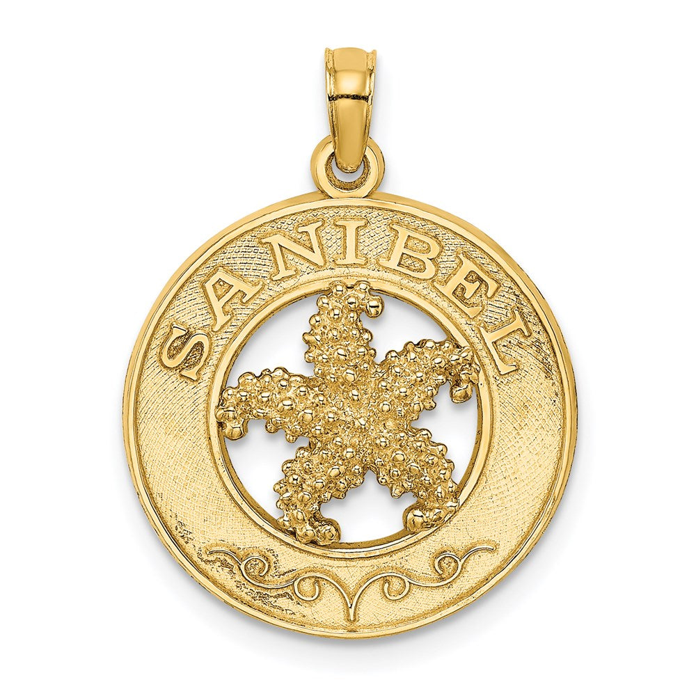 14K SANIBEL w/Starfish Circle Charm 1