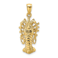 14K Polished Florida Lobster Charm 1