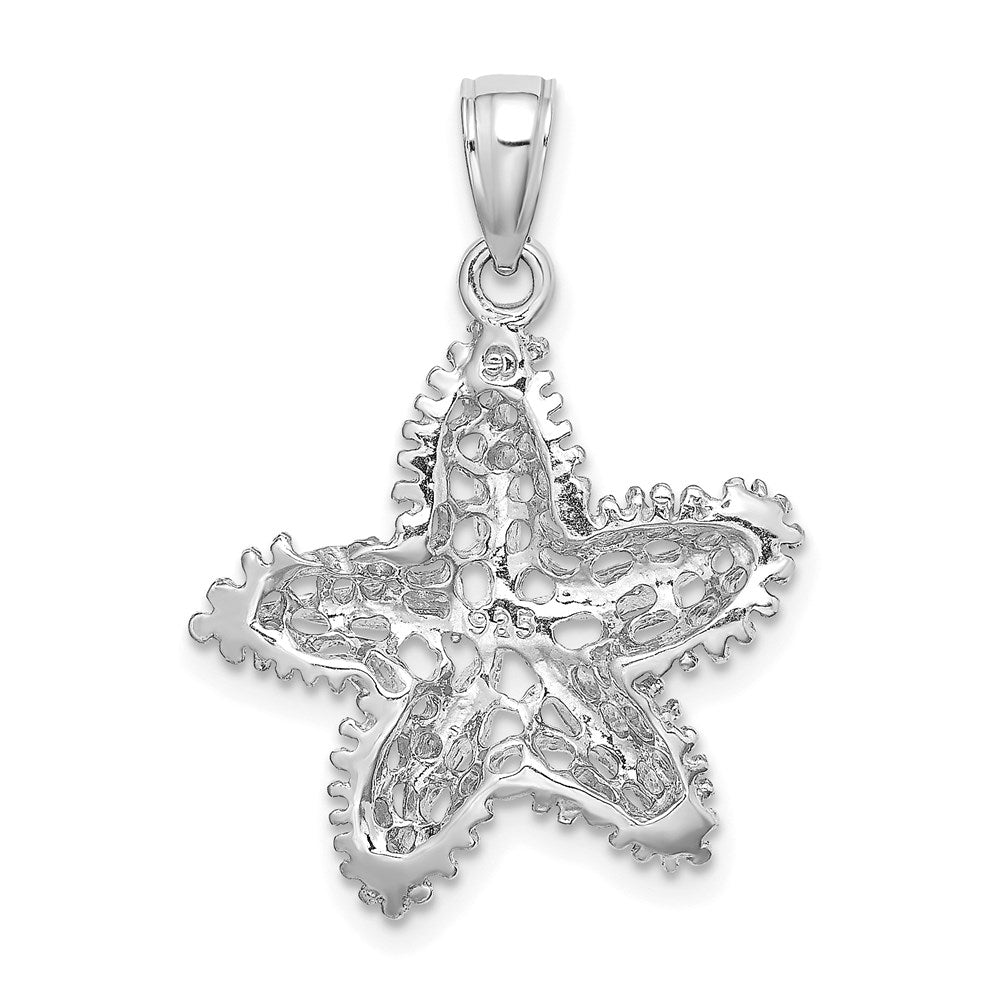 14K White Gold Starfish Filigree Charm 4