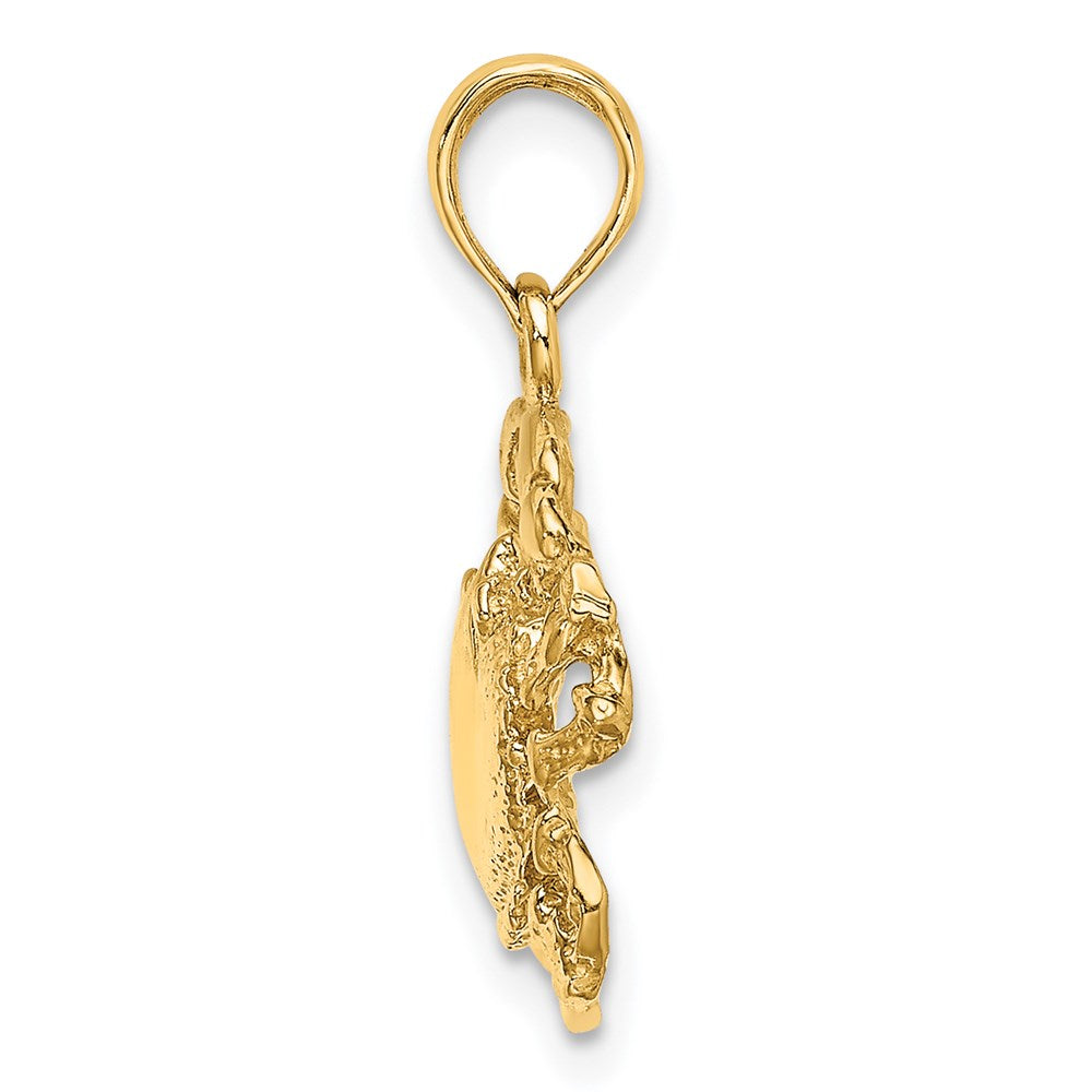 14K Crab Charm 2