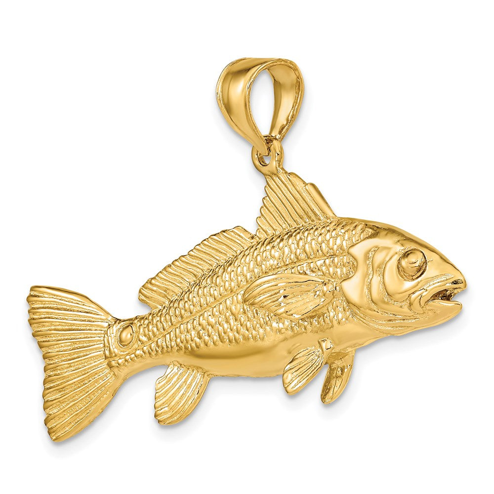 14K 3-D Red Fish Charm 5