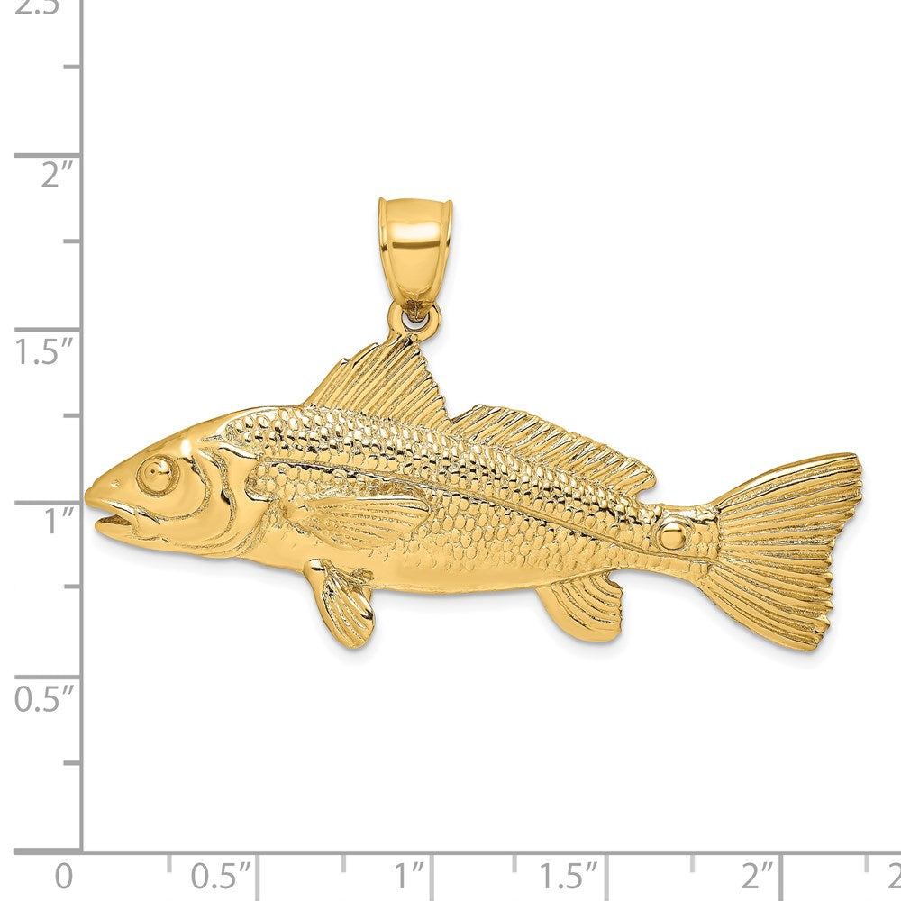 14K 3-D Red Fish Charm 3