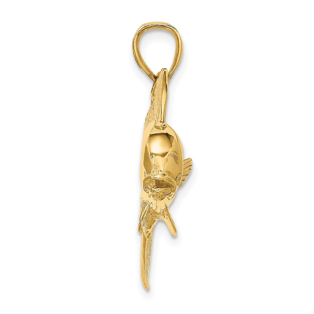 14K 2-D Male Dorado (Mahi-Mahi) Charm 2