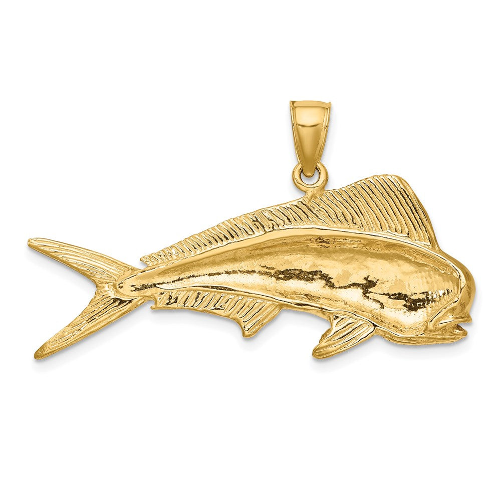 14K 2-D Male Dorado (Mahi-Mahi) Charm 4