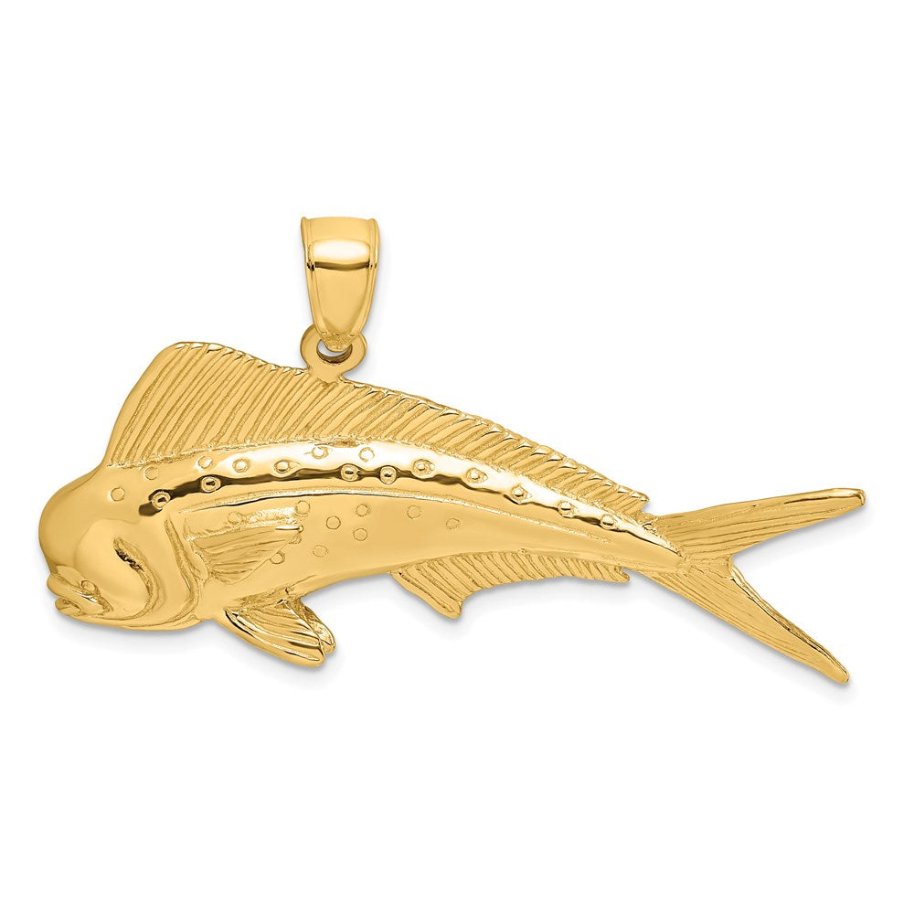 14K 2-D Male Dorado (Mahi-Mahi) Charm 1