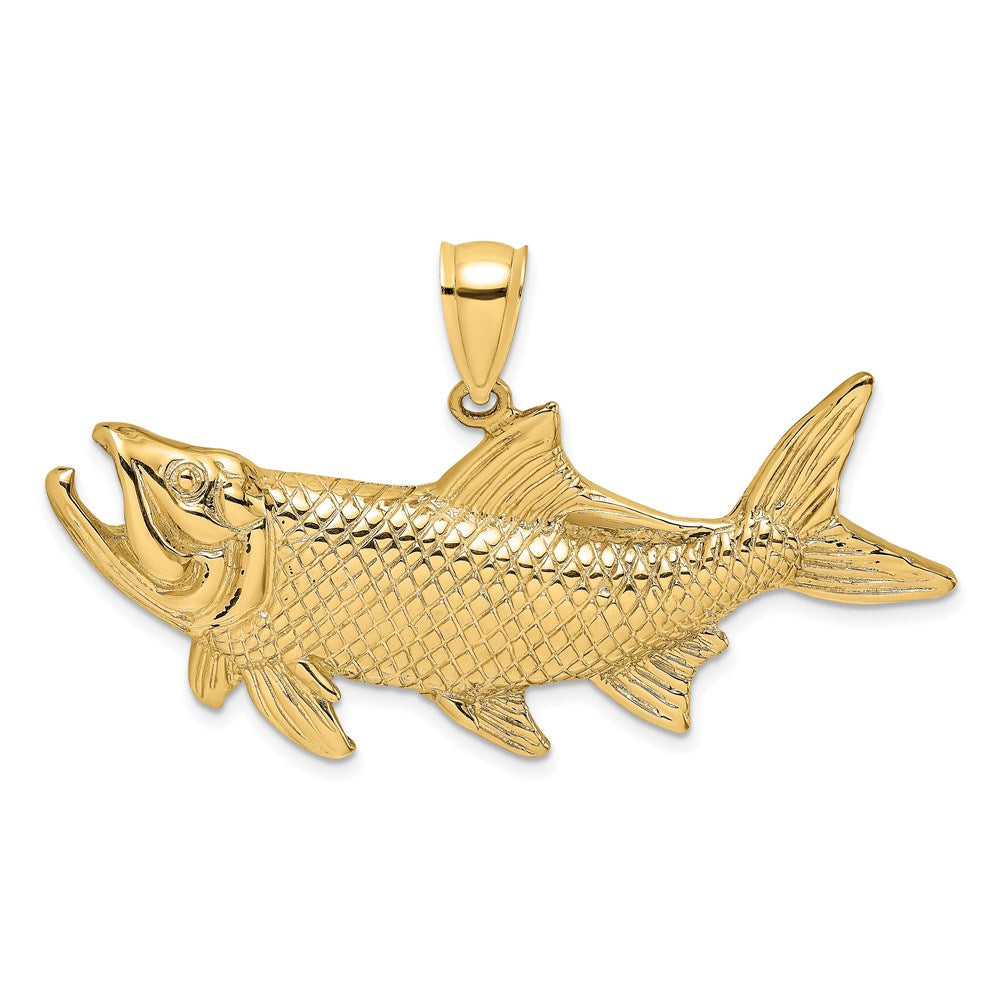 14K Tarpon Fish w/Open Mouth Charm 1