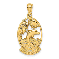 14K CURACAO w/ Dolphin Sunset Charm 1