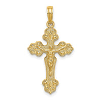 14K Crucifix W/ Fancy Tips Charm