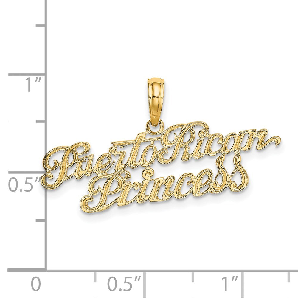 14K PUERTO RICAN PRINCESS Charm