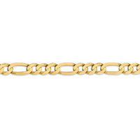 14k 6.75mm Concave Open Figaro Chain 3