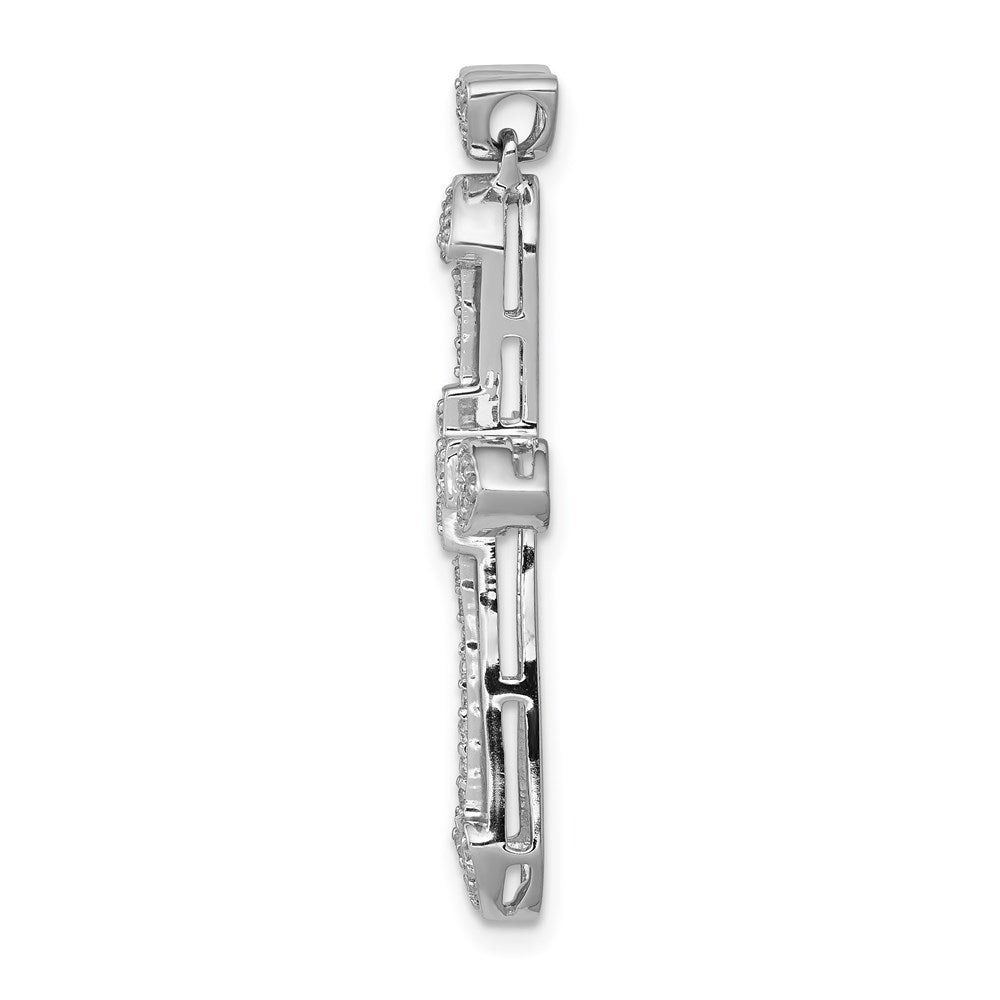 14k White Gold 1/3ct. Diamond Cross Pendant