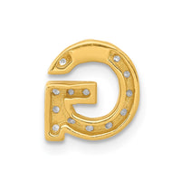 10K  Diamond Letter G Initial Charm