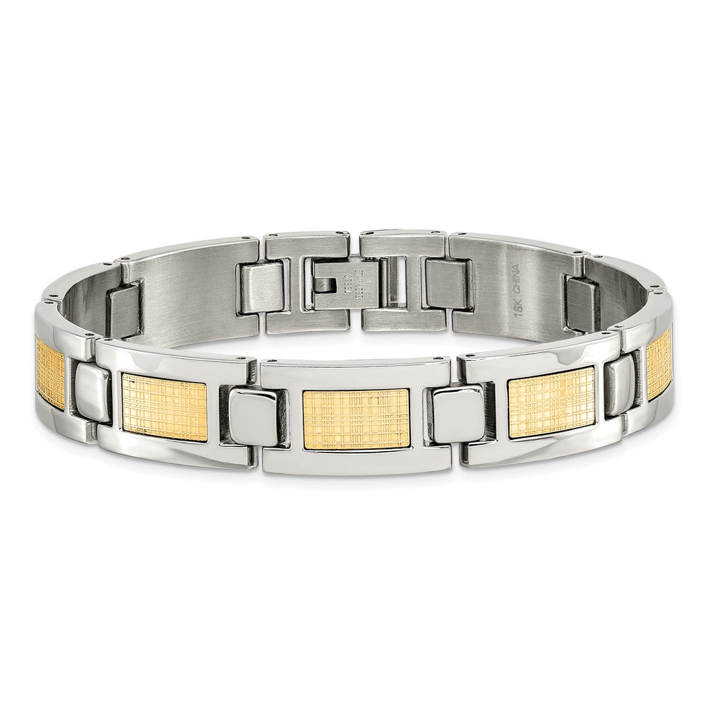 Chisel Stainless Steel Polished with 18k Gold Foil Inlay 8.25 inch