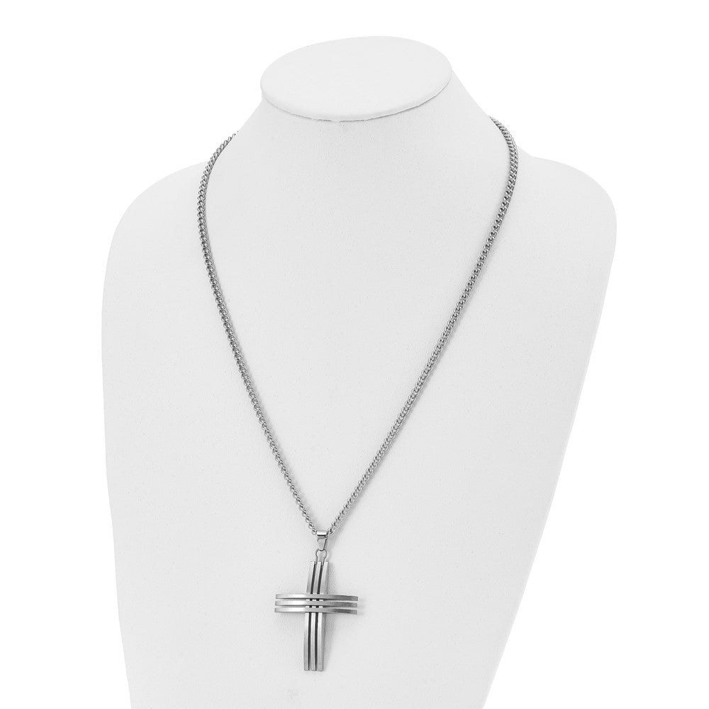 Cross Pendant Necklace for Men Gold Black Silver Mens Stainless Steel 22 Inch  Chain Necklace With 24 Inch Cross Pendant Necklace Simple Jewelry Gifts Cross  Chain Necklace for Men Boys | SHEIN USA