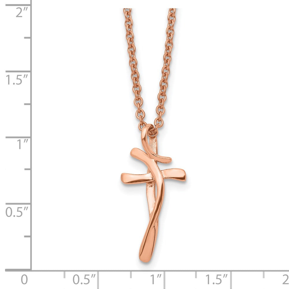 Large Victorian Cross Pendant Necklace, Rose Gold Cross Necklace, 9.52 Red  Zircon, Pearls & Diamonds, Personalized Estate Jewelry Gift - Etsy |  Diamond cross pendants, Cross pendant necklace, Cross pendant