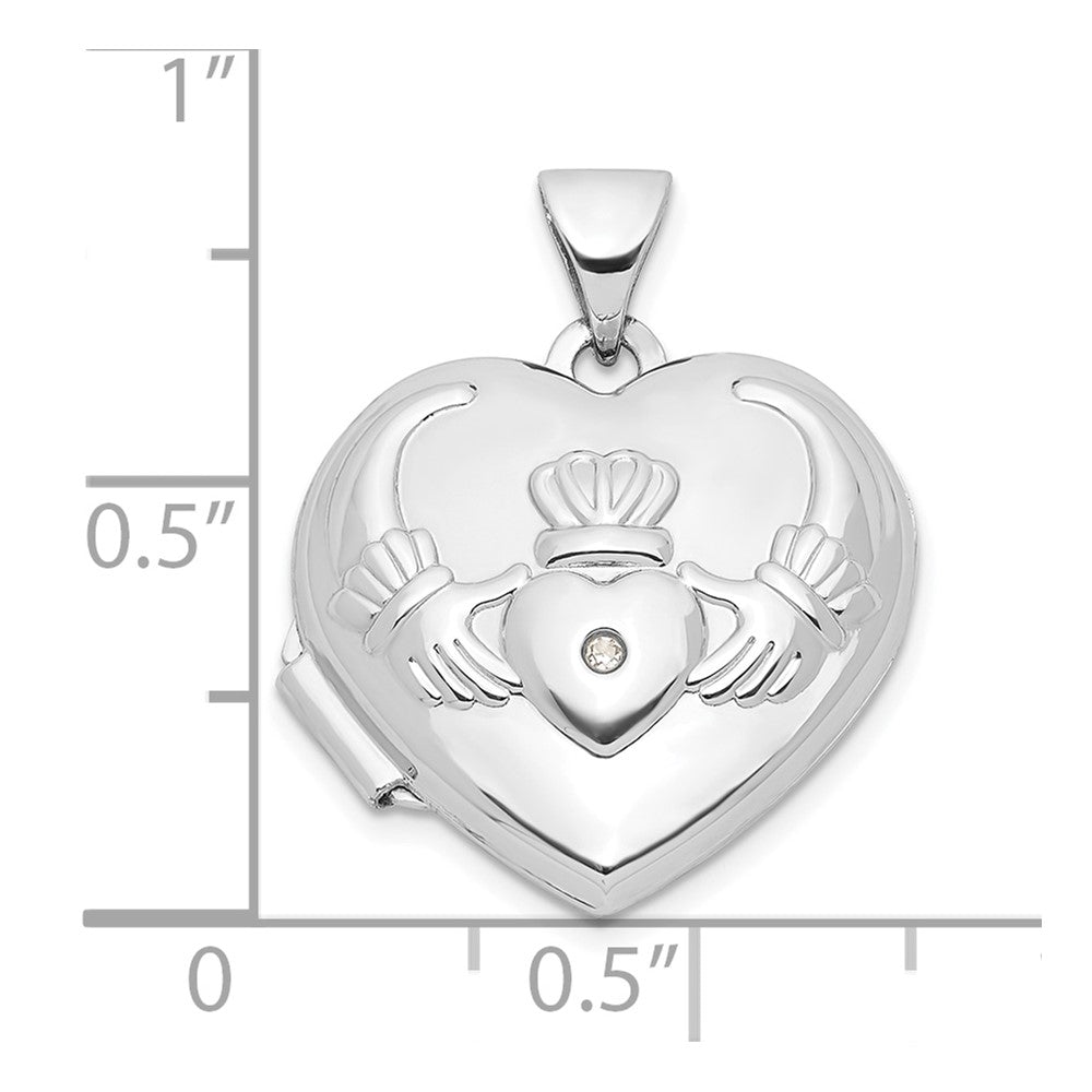 Claddagh locket on sale