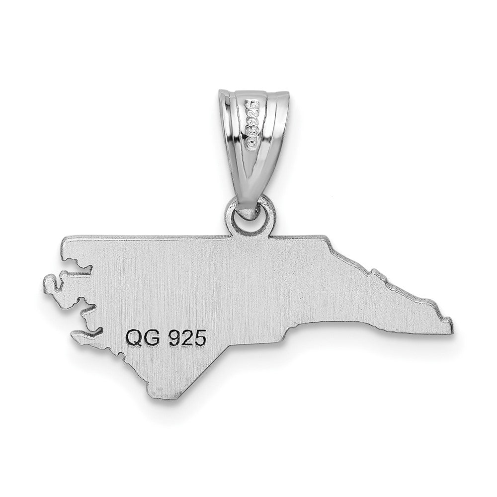 14k White Gold North Carolina State Pendant – TreasureFineJeweler