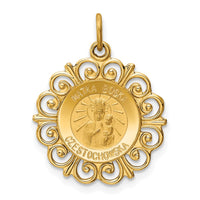 14k Matka Boska Medal Charm