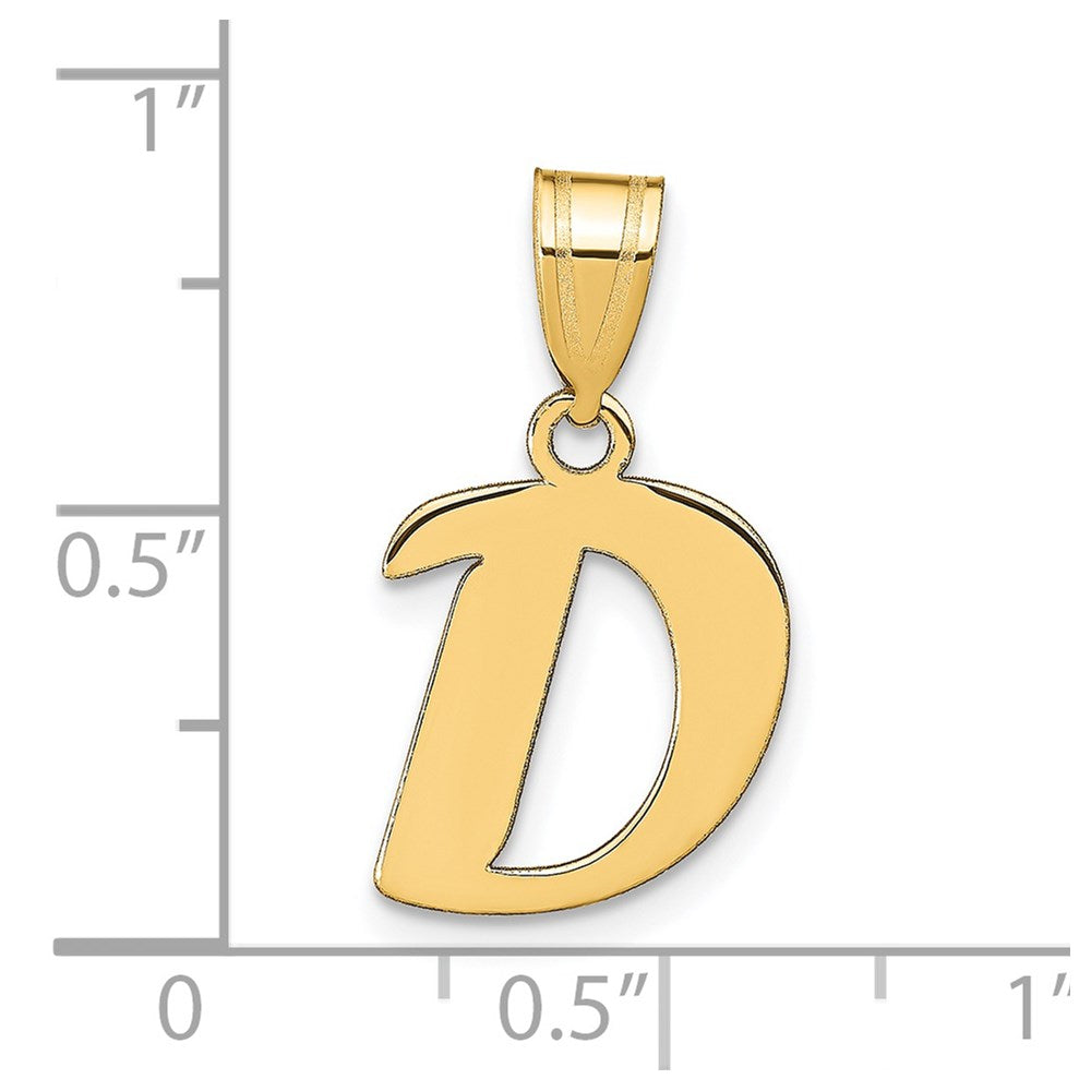 Necklace Identity Letter D Gold