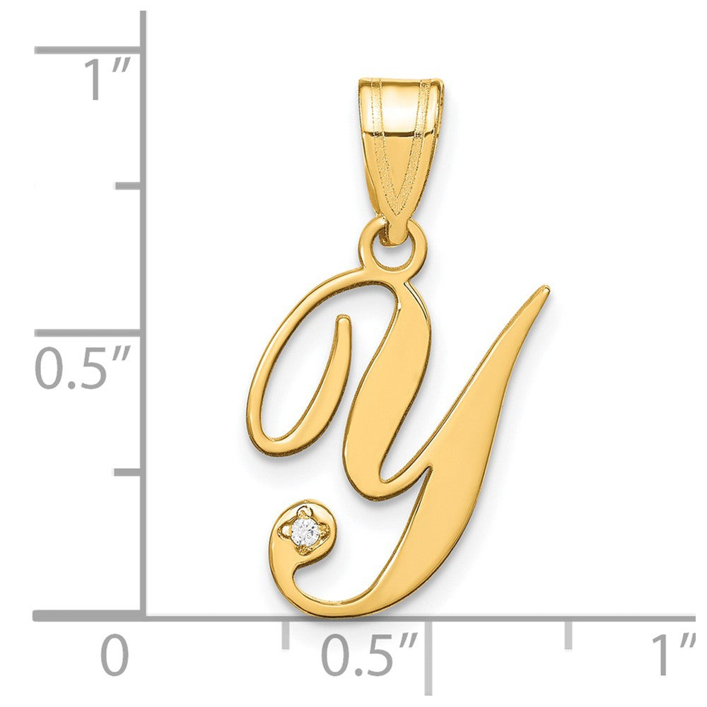 Y on sale letter pendant